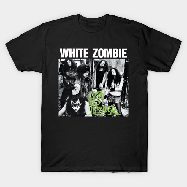 white zombie T-Shirt by Butones gym